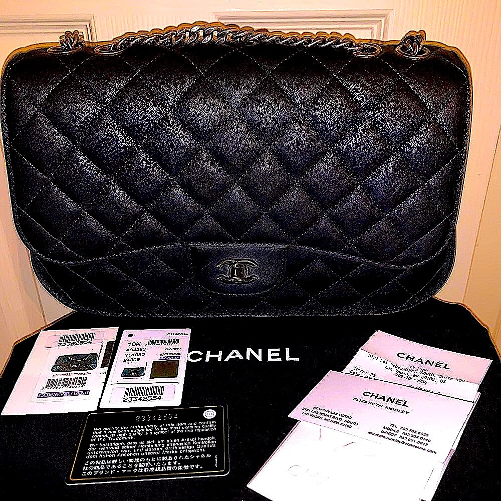 2017 Chanel Lambskin Double Flap Bag